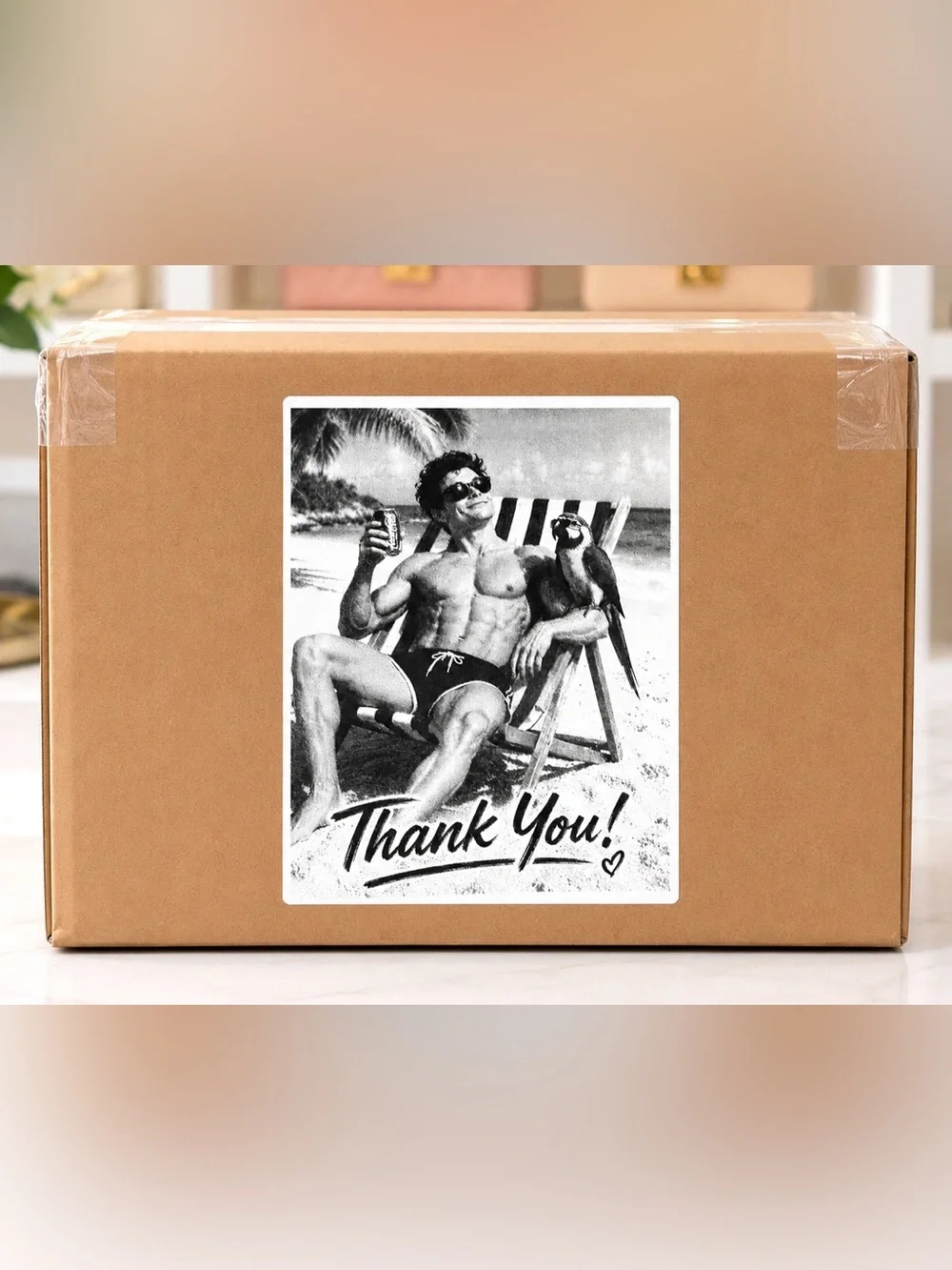 Beach Bod Thank You Stickers-100ct.